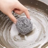 Steel wool balls, large household cleaning balls, kitchen dishwashing brushes, pot brushes, steel wool cleaning brushes, stainless steel wool balls Application Scenario